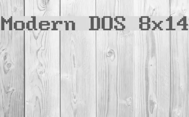 Modern DOS 8x14 Example 1