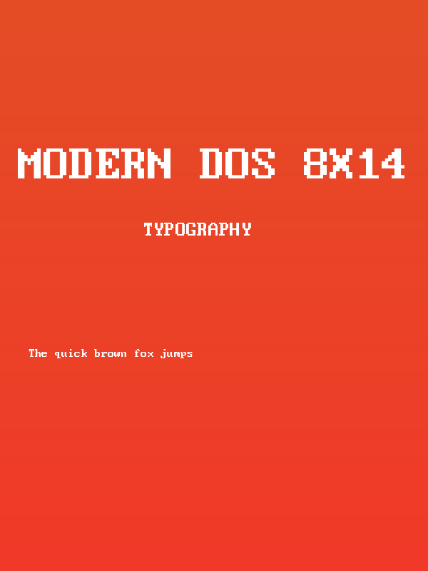 Modern DOS 8x14 Poster