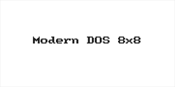 Modern DOS 8x8 Logo