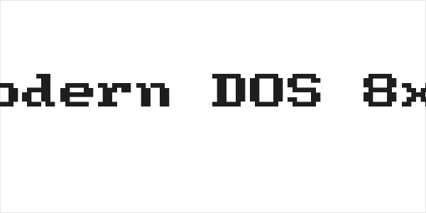 Modern DOS 8x8 Logo