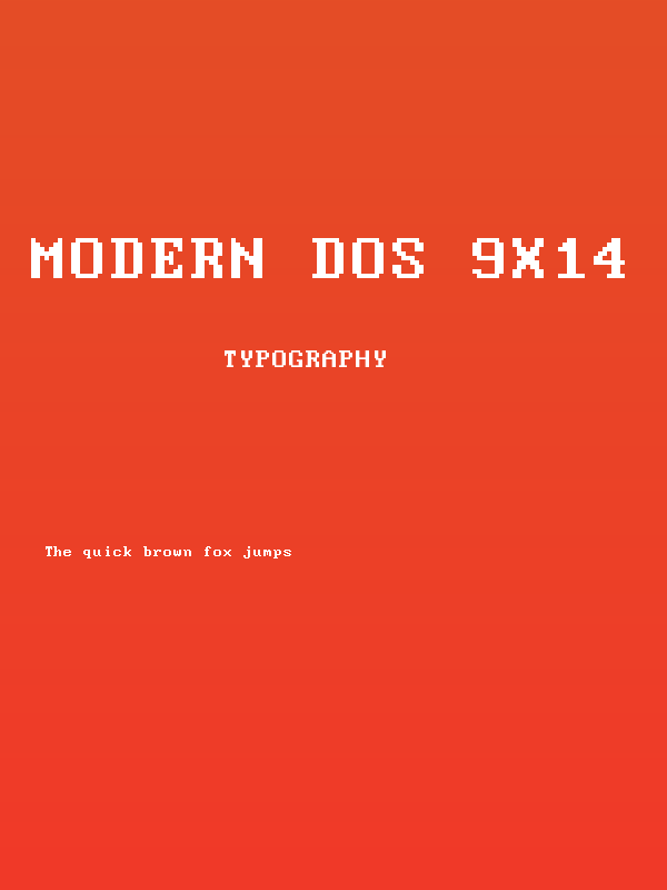 Modern DOS 9x14 Poster
