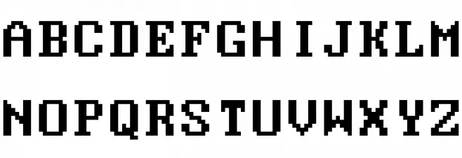 Modern DOS 9x14 Schriftart Groß