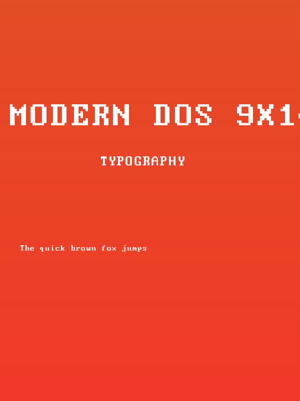 Modern DOS 9x14 Poster