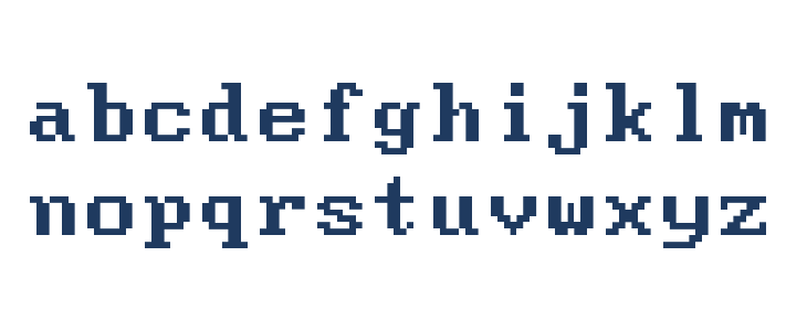 Modern DOS 9x14 Lowercase