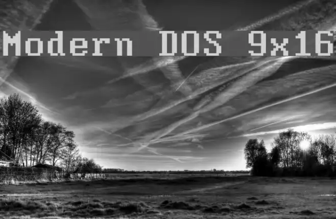 Modern DOS 9x16 Example 1