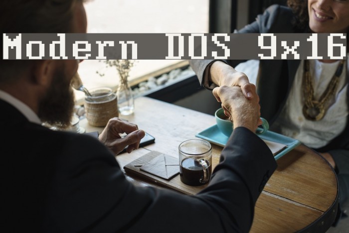 Modern DOS 9x16 Font examples