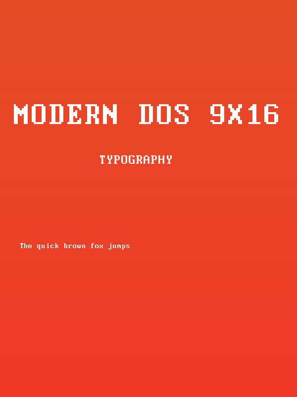 Modern DOS 9x16 Poster