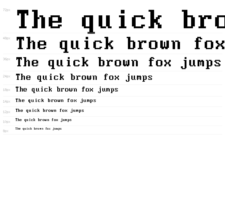 Modern DOS 9x16 Waterfall