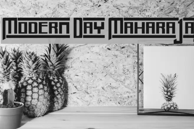 Modern Day Maharaja Font examples