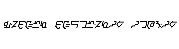 Modern Destronic Italic  font caratteri gratis
