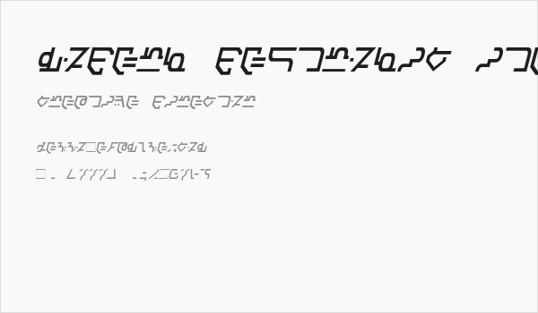 Modern Destronic Italic Business Card