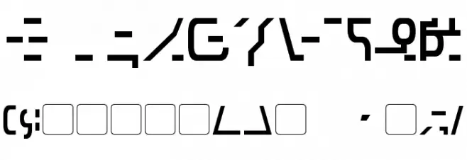 Modern Destronic Font OTHER CHARS