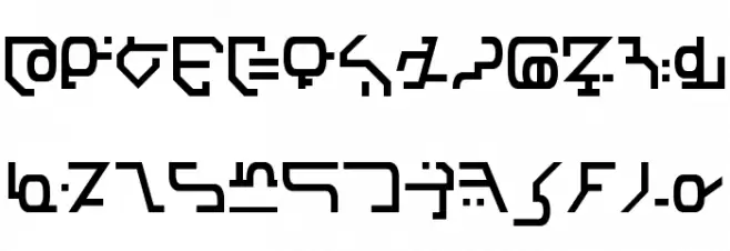 Modern Destronic 字体 大写