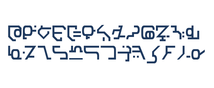 Modern Destronic Lowercase
