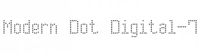 Modern Dot Digital-7  تنزيل الخطوط