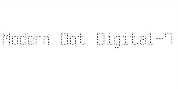 Modern Dot Digital-7 Logo
