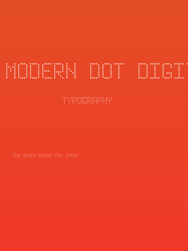 Modern Dot Digital-7 Poster