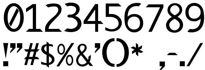 Modern Edge Font OTHER CHARS