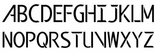 Modern Edge Caratteri MAIUSCOLE