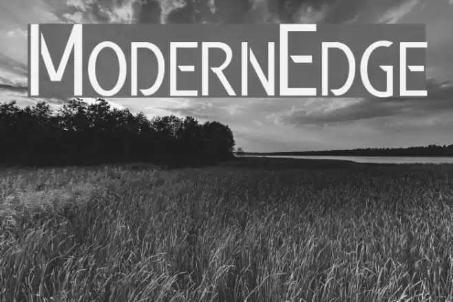 Modern Edge Font examples
