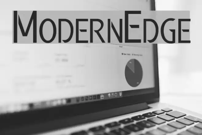 Modern Edge Font examples