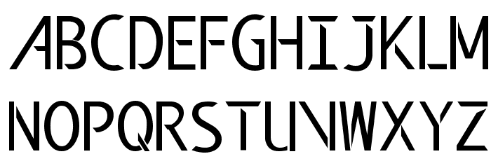 Modern Edge Font LOWERCASE