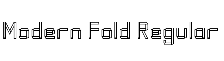 Modern Fold Regular 字体