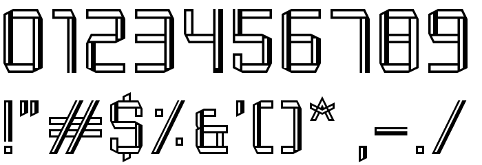 Modern Fold Regular Font OTHER CHARS
