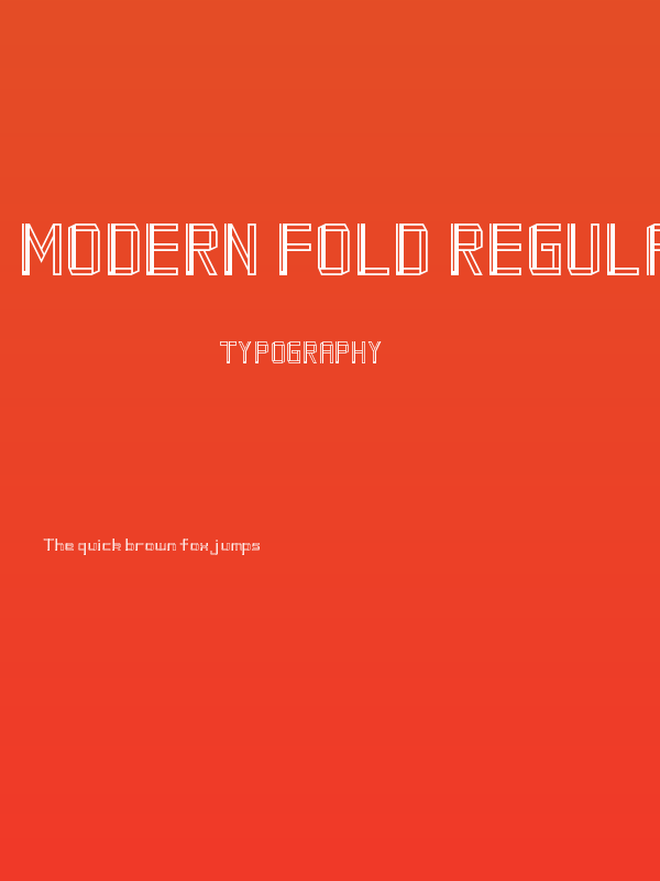 Modern Fold Regular Poster
