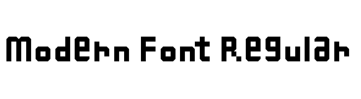 Modern Font Regular  Fuentes Gratis Descargar