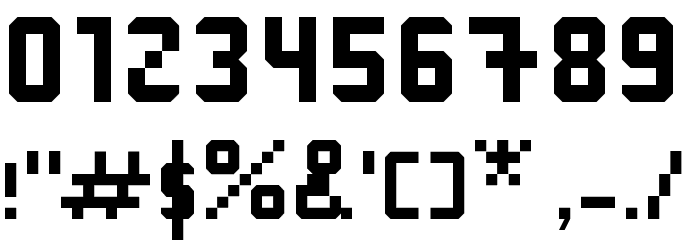 Modern Font Regular Font OTHER CHARS