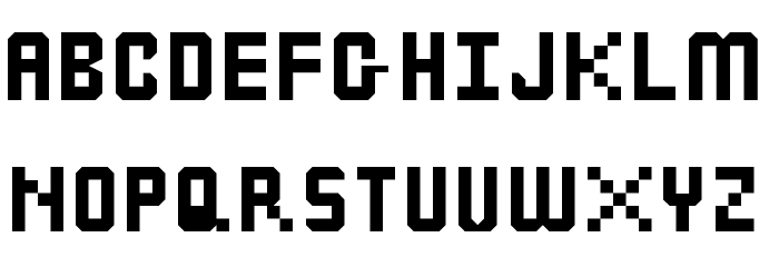 Modern Font Regular Font UPPERCASE
