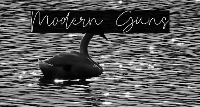 Modern Guns Font examples
