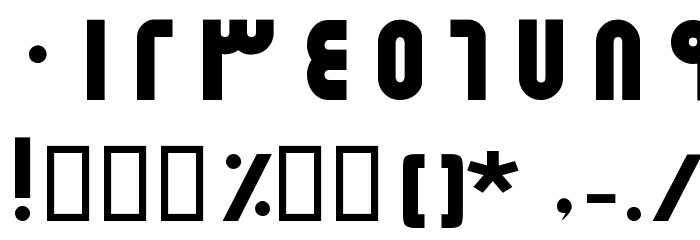 Modern I Font OTHER CHARS