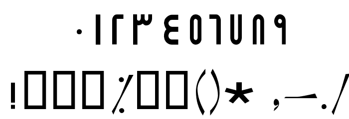 Modern II Font OTHER CHARS