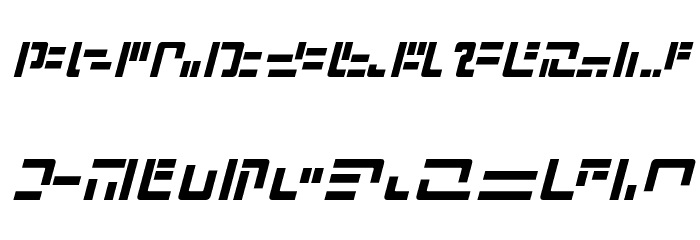 Modern Iaconic Italic Font LOWERCASE