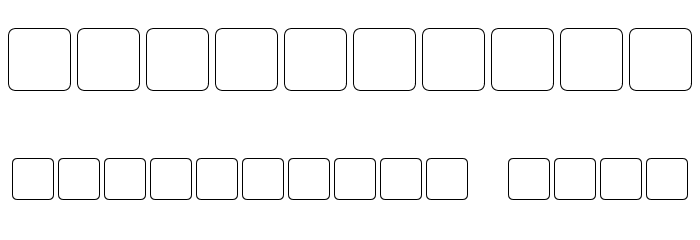 Modern Iaconic Font OTHER CHARS