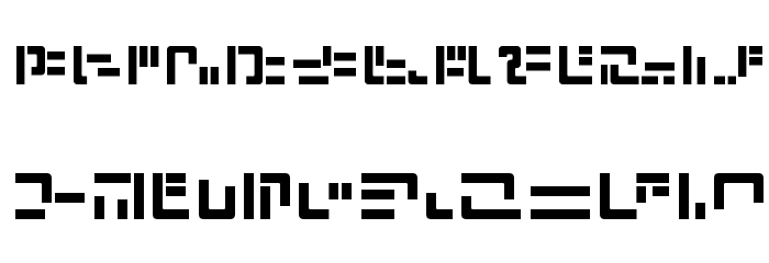 Modern Iaconic Font LOWERCASE