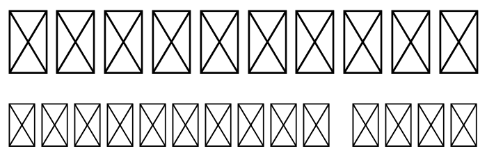 Modern Java Demo Font OTHER CHARS