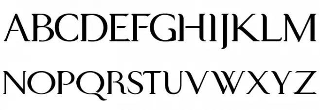 Modern KING Font UPPERCASE