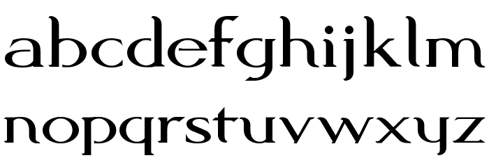 Modern KING Font LOWERCASE