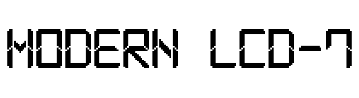 Modern LCD-7  नि: शुल्क फ़ॉन्ट्स डाउनलोड