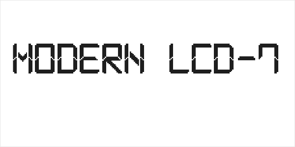 Modern LCD-7 Logo