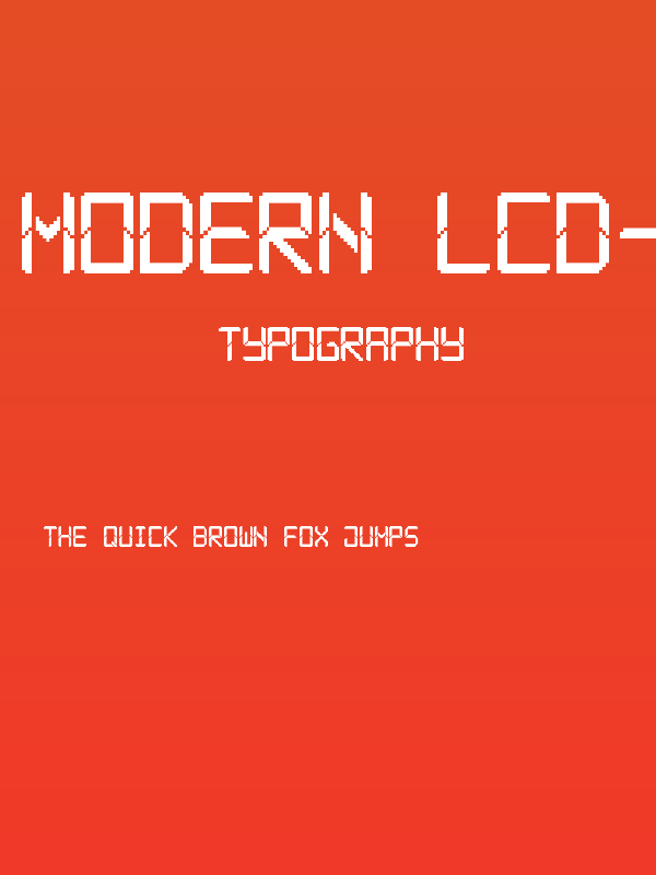 Modern LCD-7 Poster