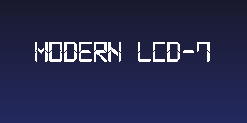 Modern LCD-7 Social Header
