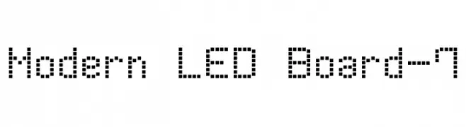 Modern LED Board-7  नि: शुल्क फ़ॉन्ट्स डाउनलोड