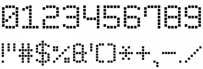 Modern LED Board-7 Font OTHER CHARS