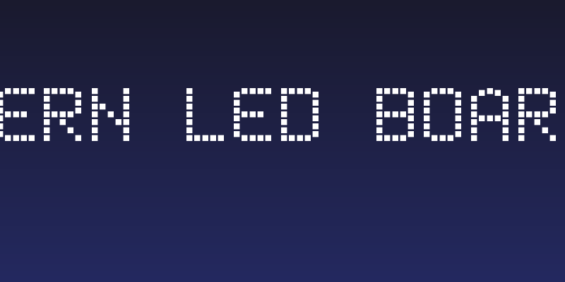 Modern LED Board-7 Social Header