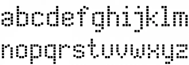 Modern LED Board-7 Font LOWERCASE