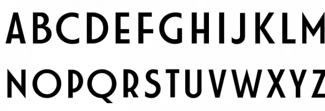 Modern M Шрифта ВЕРХНИЙ